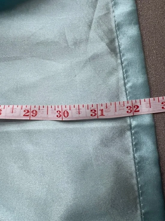 EPLAZA Acid Blue Satin Bridesmaid Rhinestone Robe Kimono Wrap for Women Size O/S - Picture 17 of 17